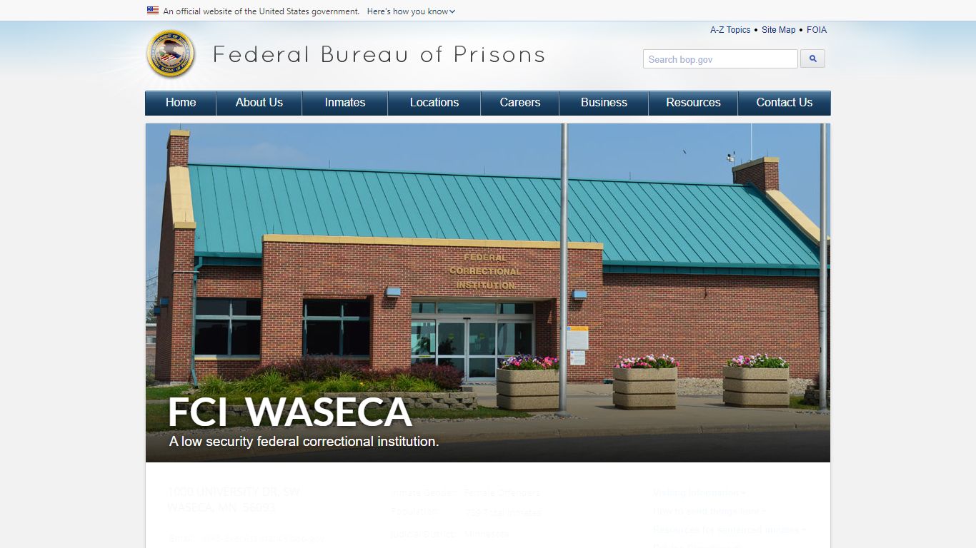 FCI Waseca - Federal Bureau of Prisons